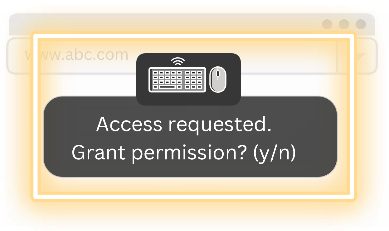 Permission Request Popup
